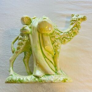 Green Ceramic Camel Figurine - Decorative Home Art Atlantic mold nativity camel